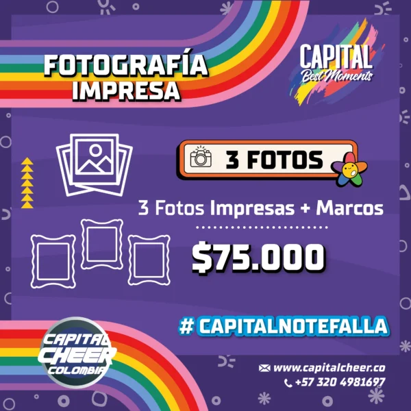 Fotografía impresa x 3