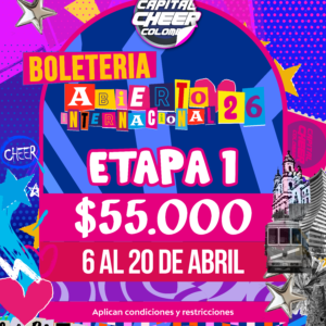 Boletería Abierto Internacional - Etapa 1