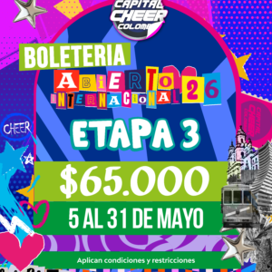 Boletería Abierto Internacional - Etapa 3
